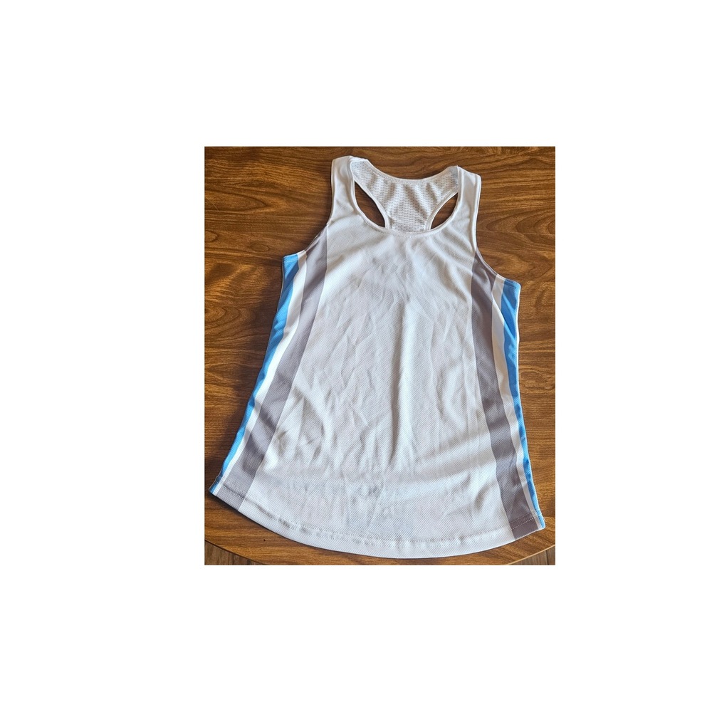 Dynamic Team Sports Adult Small Tank Top Athletic Sleeveless White‎ Blue
